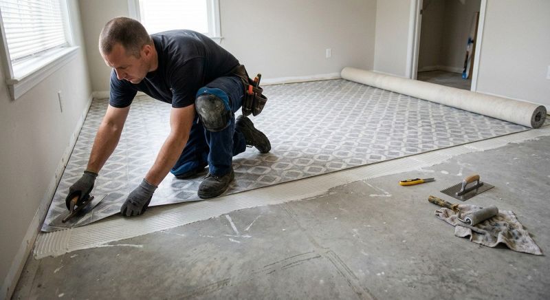 Sheet Linoleum Installation in Bear, DE
