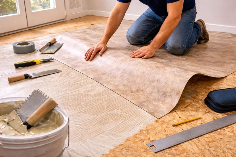 Sheet Vinyl Installation in Claymont, DE